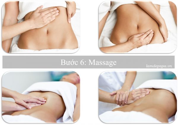 Liệu trình giảm mỡ bụng - Bước 6: Massage